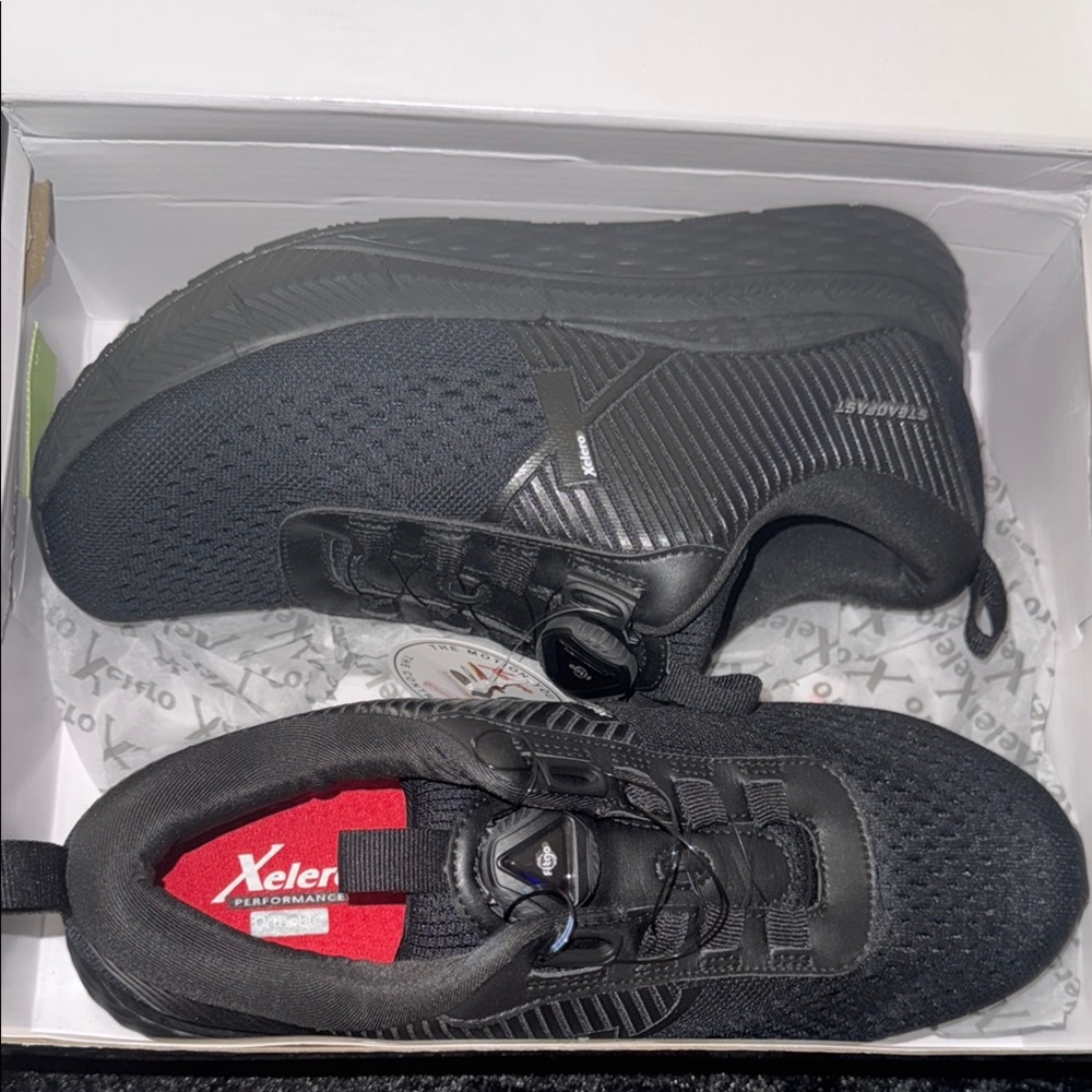Sleek Black Mesh Athletic Shoes with Modern Design